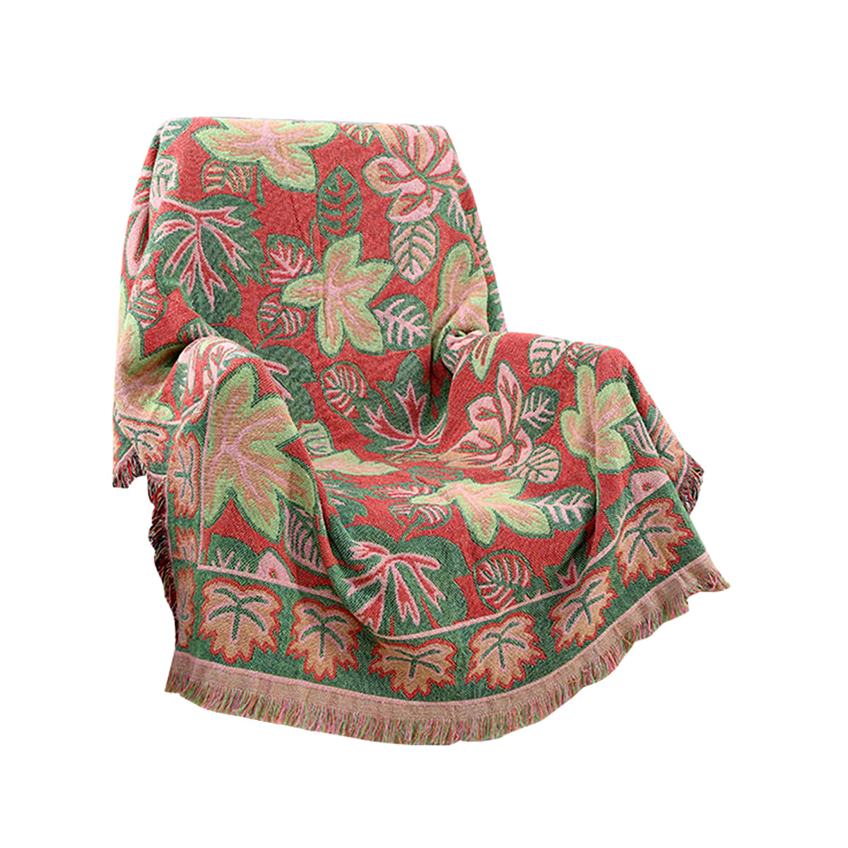 Retro tassel woven blanket