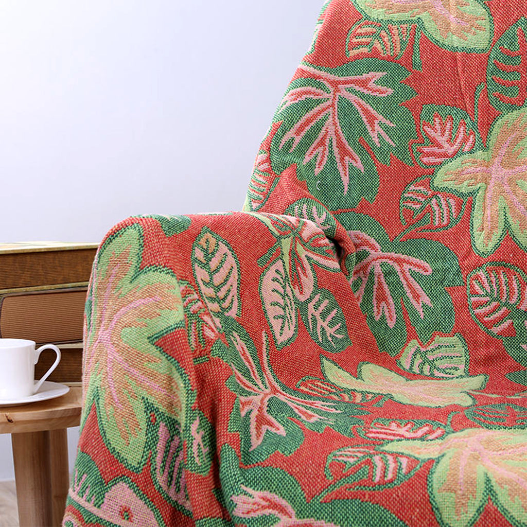 Retro tassel woven blanket