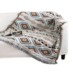 Vintage Polka Dot Woven Poly-Cotton Blanket