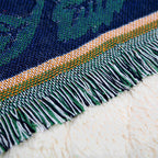 Cotton-Poly Daisy Woven Blanket