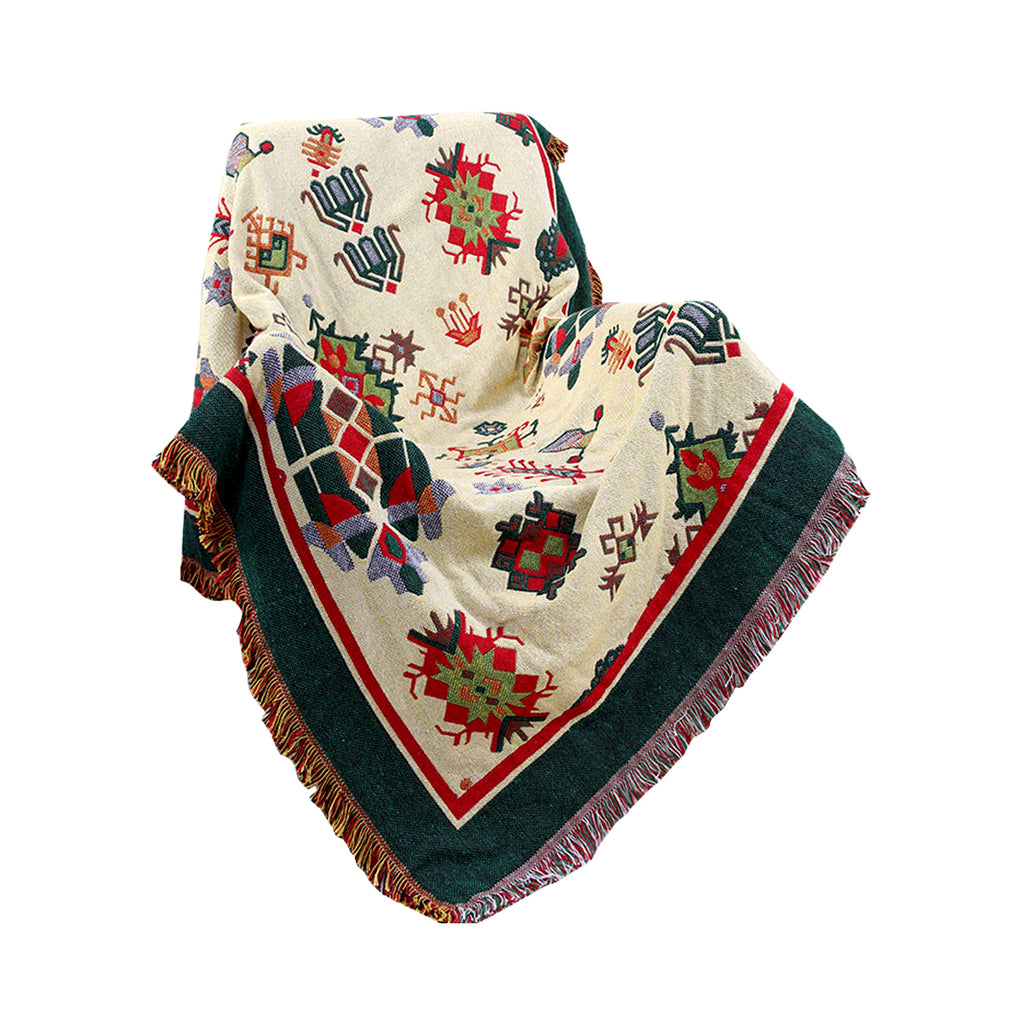 Reversible Bohemian Woven Blanket