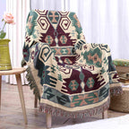 Geometric Jacquard Woven Blanket
