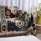 Geometric Jacquard Woven Blanket