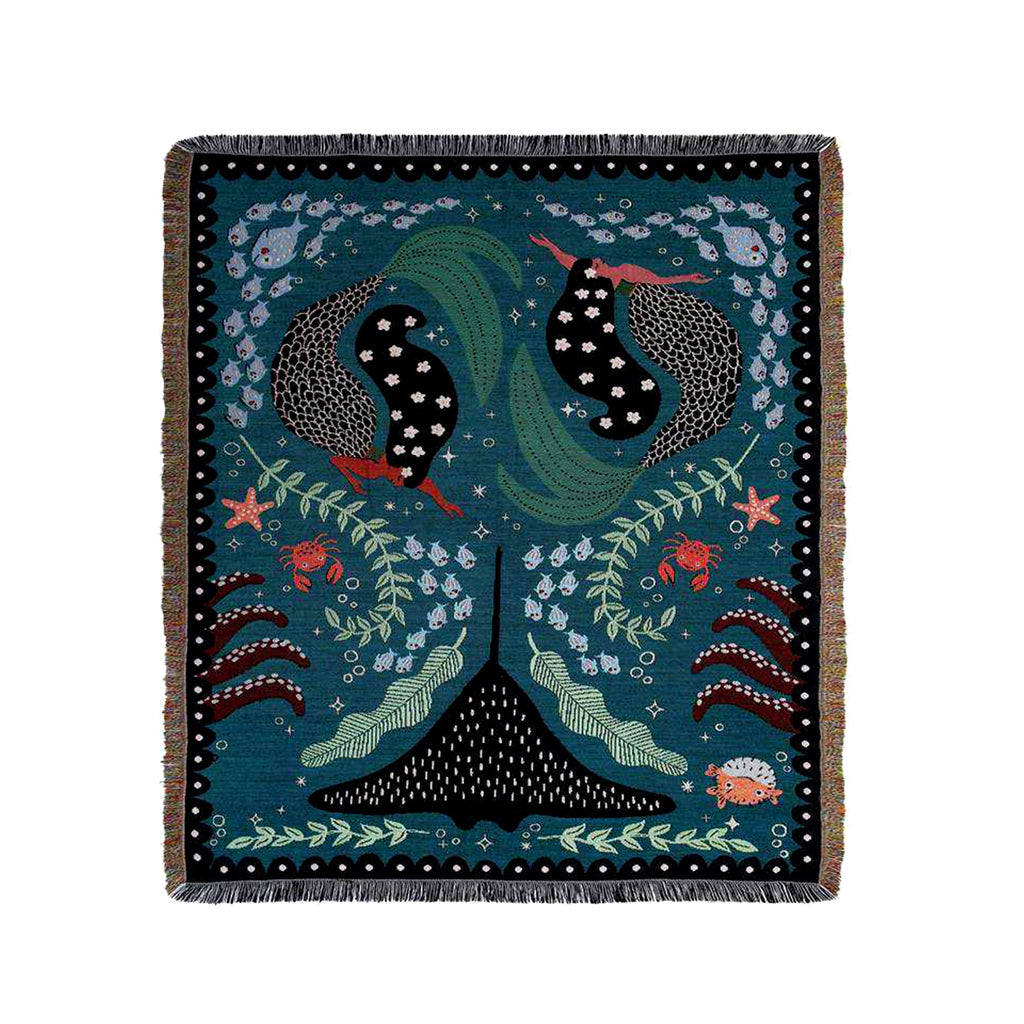 Soft Floral Woven Blanket