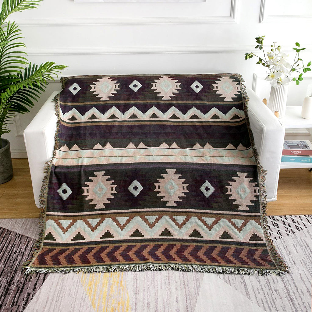 Bohemian Style Artistic Woven Blanket