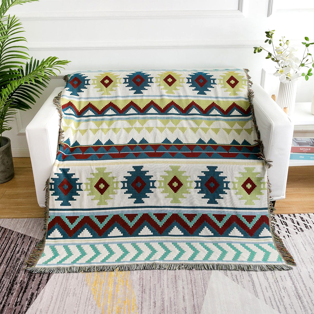 Bohemian Style Artistic Woven Blanket