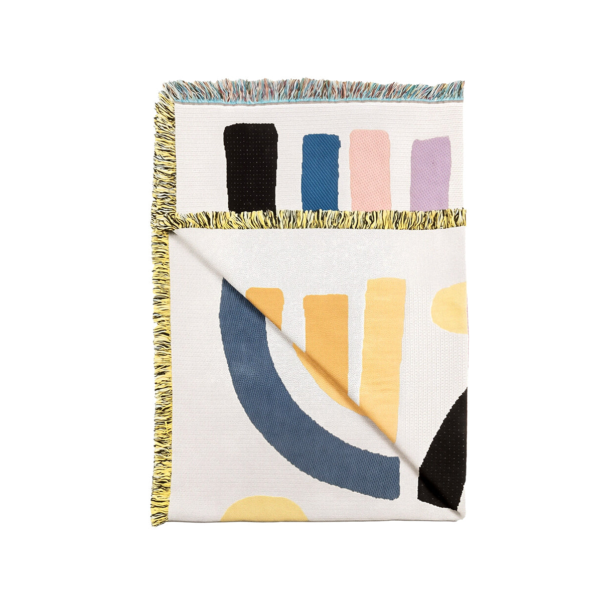 Warm Floral Woven Blanket