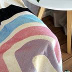 Warm Floral Woven Blanket