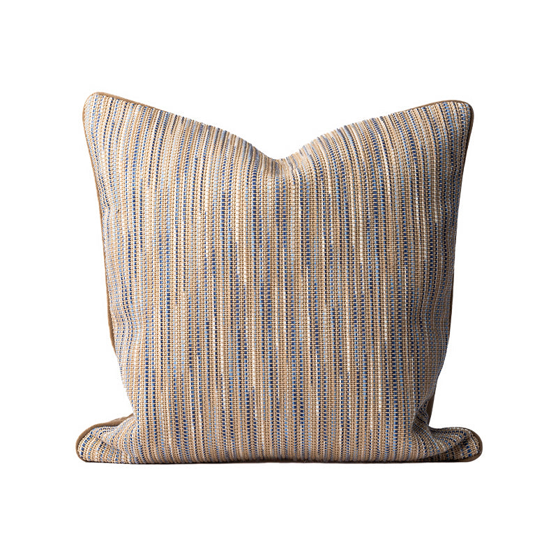 Japanese-Style Striped Pillow Cover