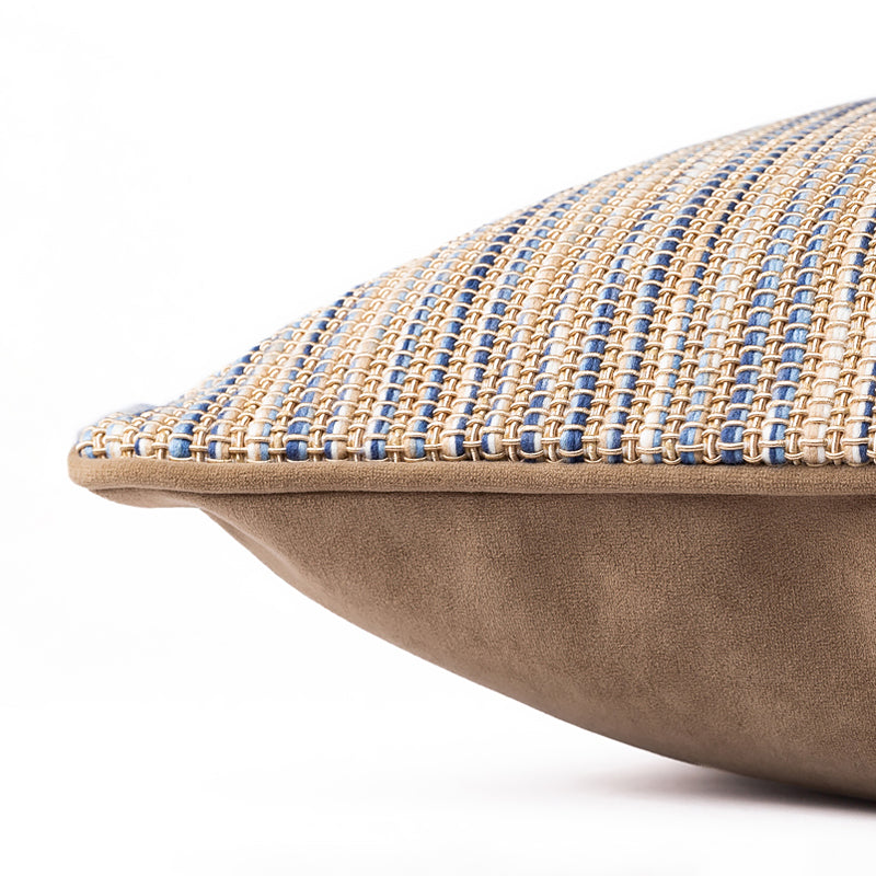 Japanese-Style Striped Pillow Cover