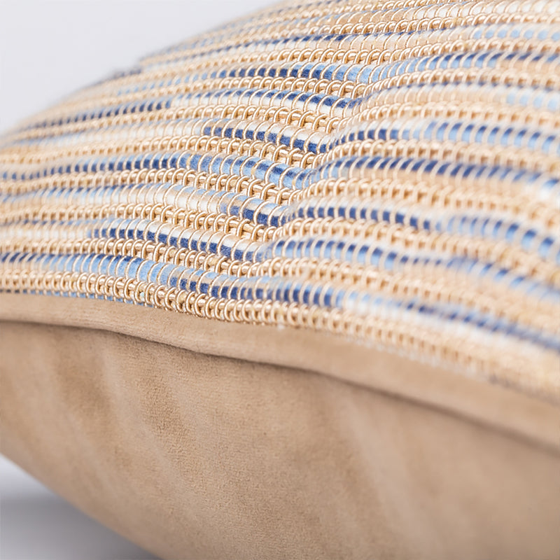 Japanese-Style Striped Pillow Cover