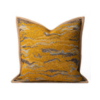 Golden Wave Pillow Cover