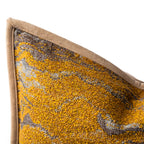 Golden Wave Pillow Cover