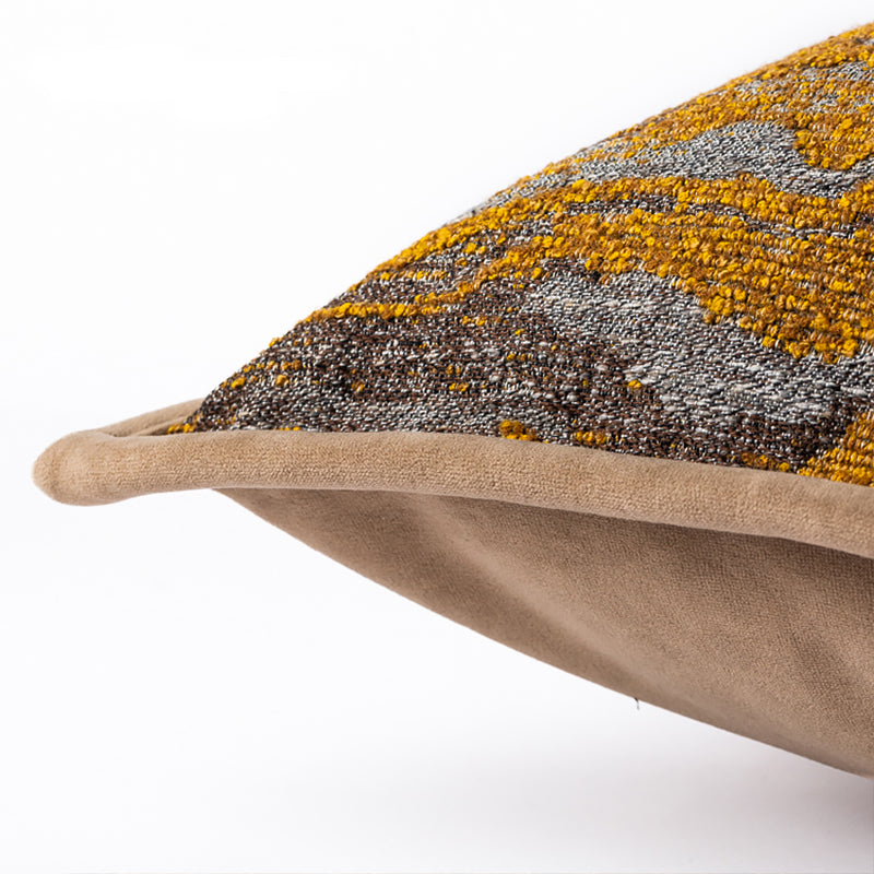 Golden Wave Pillow Cover