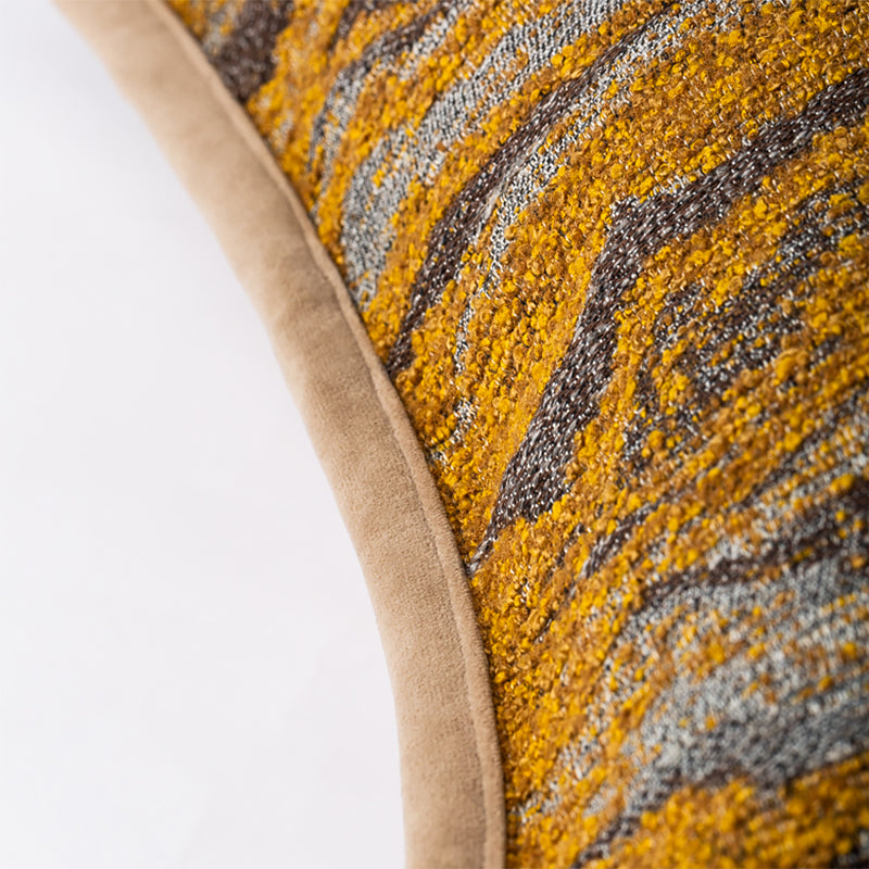 Golden Wave Pillow Cover