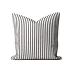 Black and White Striped Pillow Cover