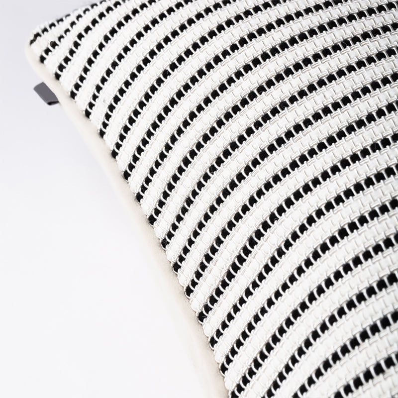 Black and White Striped Pillow Cover