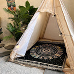 Black Woven Sofa & Bed Blanket