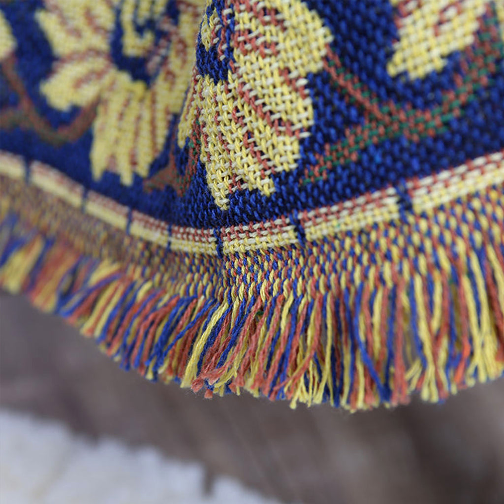 Fashion Bohemian Cotton Tassel Sofa Blanket