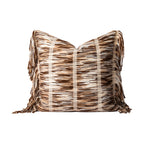 Striped Tassel Cushion Cover