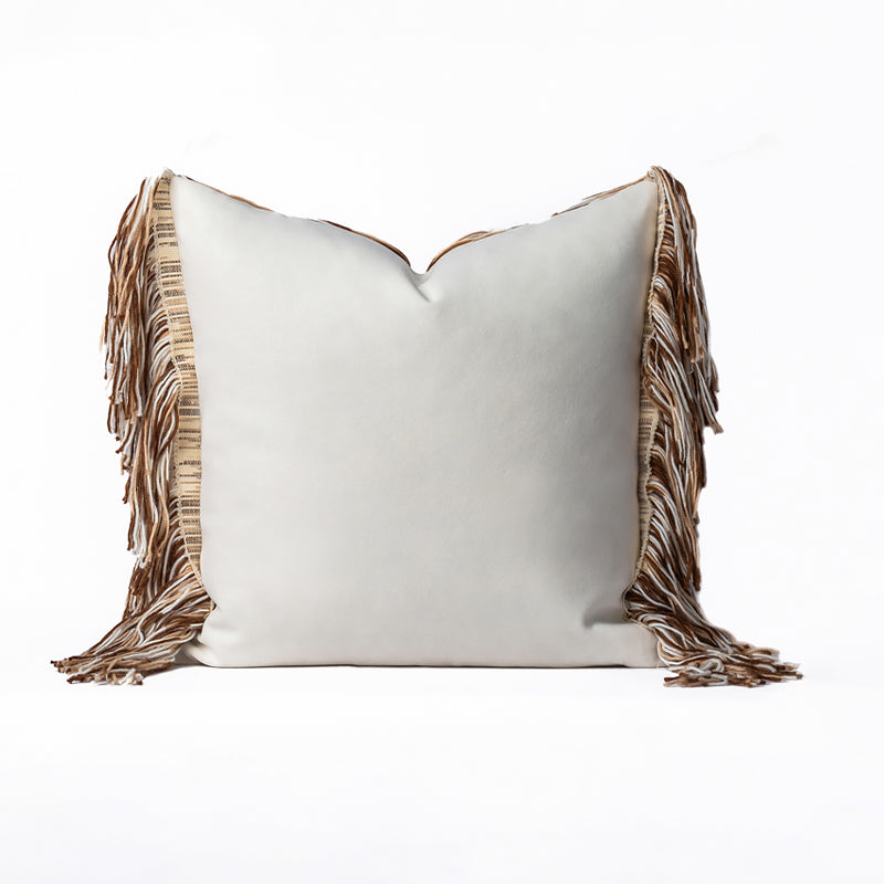 Striped Tassel Cushion Cover