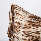 Striped Tassel Cushion Cover