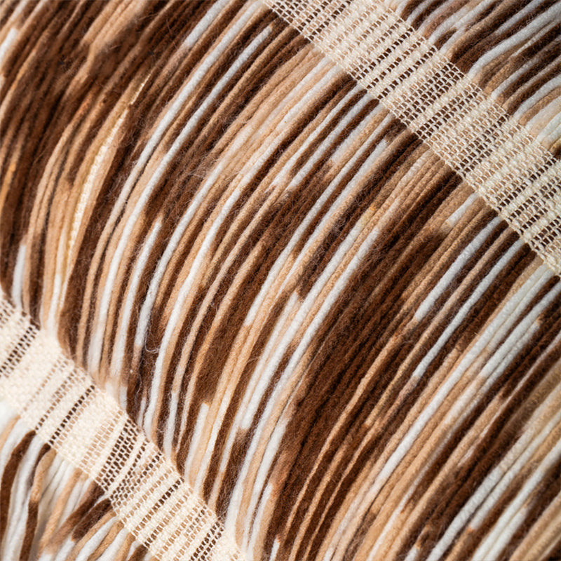 Striped Tassel Cushion Cover