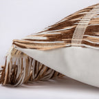 Striped Tassel Cushion Cover