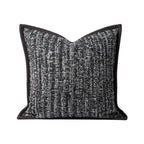 Gray Jacquard Cushion Cover