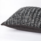 Gray Jacquard Cushion Cover