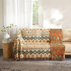 Vintage Floral Bohemian Jacquard Blanket