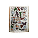 Graffiti Pattern Woven Blanket