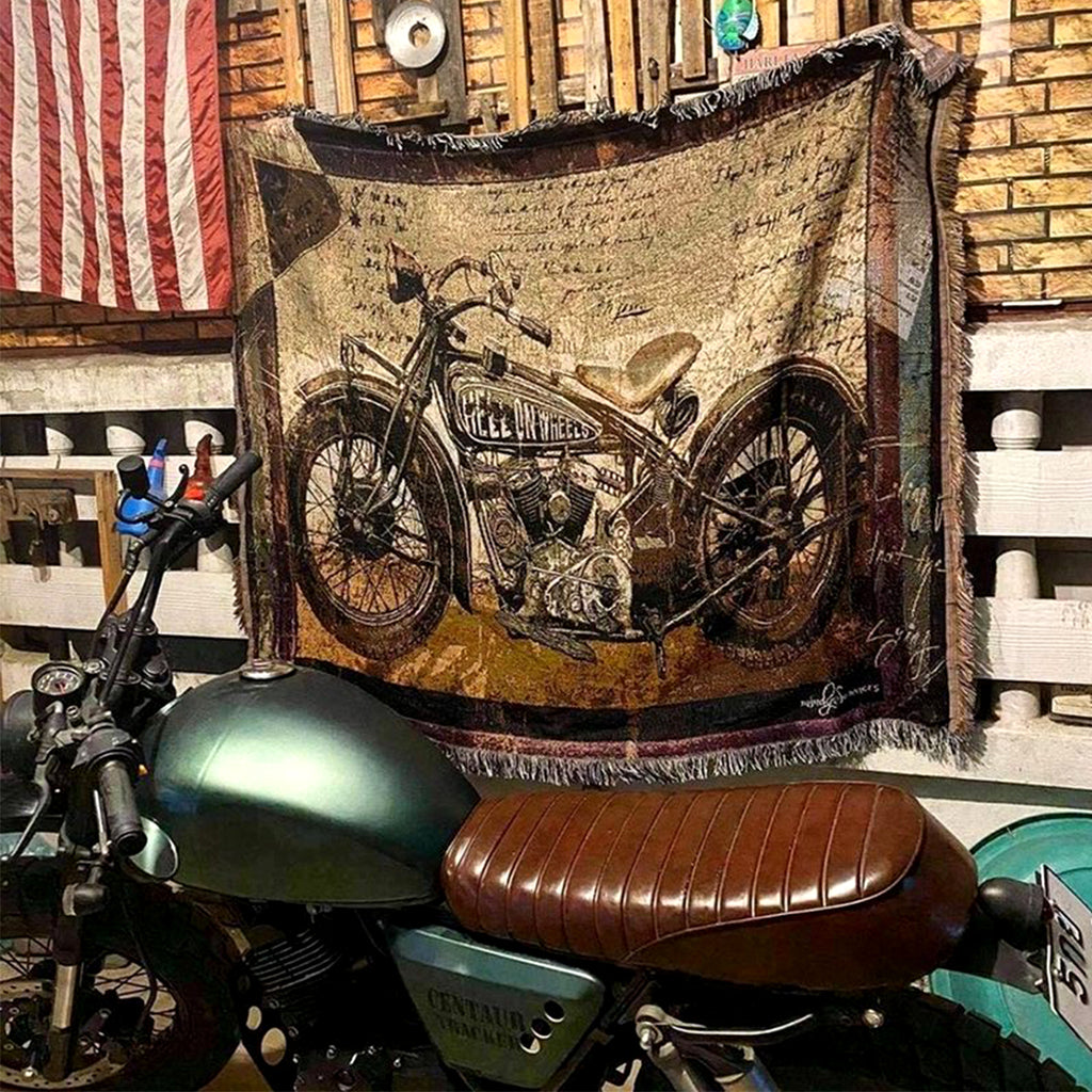 Vintage Art Woven Blanket