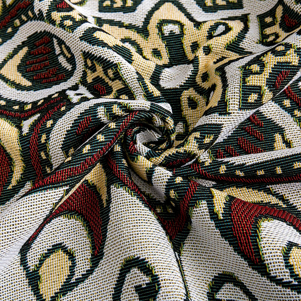 Cotton-Poly Blend Tassel Throw