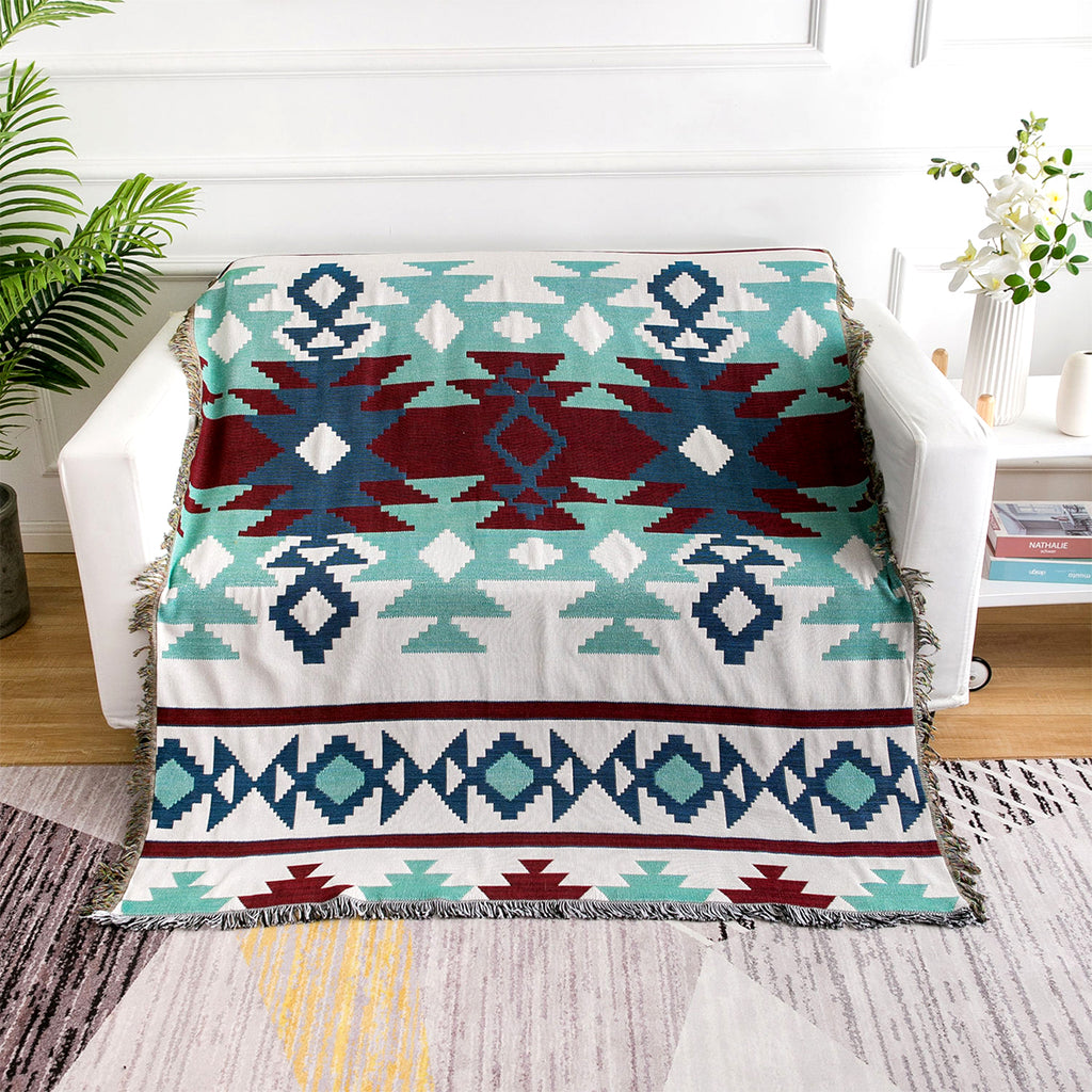 Bohemian Cotton-Polyester Sofa Throw