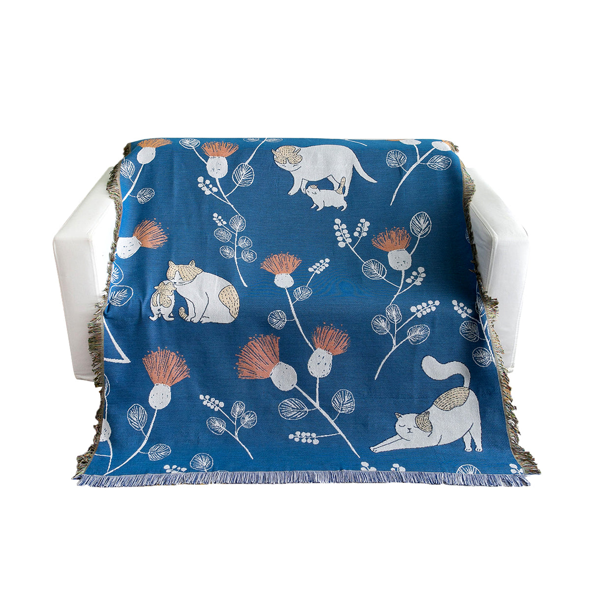 Cat Home Textile Woven Blanket