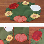 Autumn Harvest Pumpkin Round Placemat