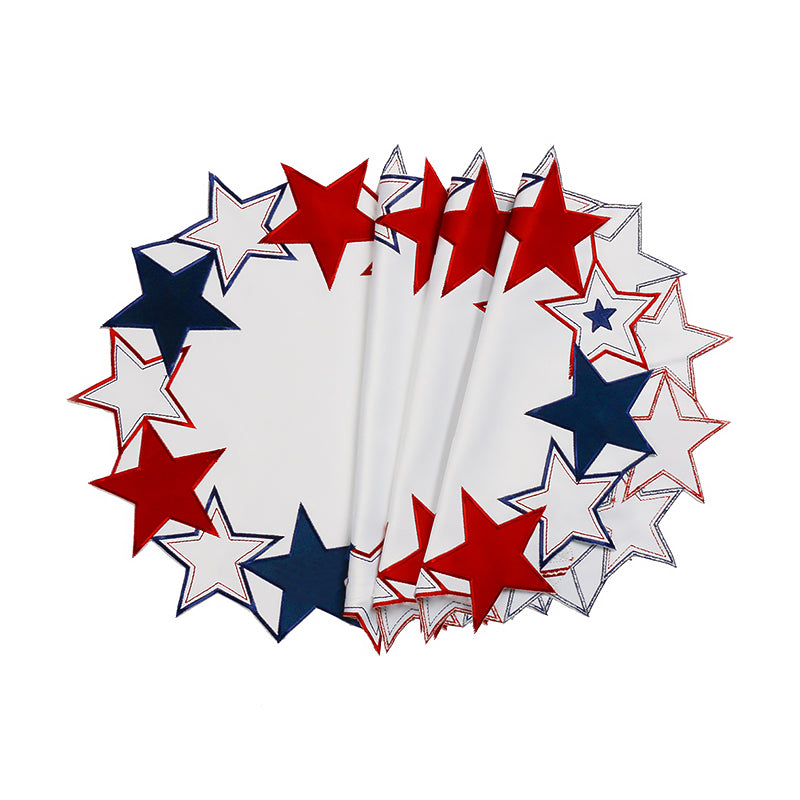 Star-Shaped Hollow Round Placemat