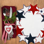 Star-Shaped Hollow Round Placemat