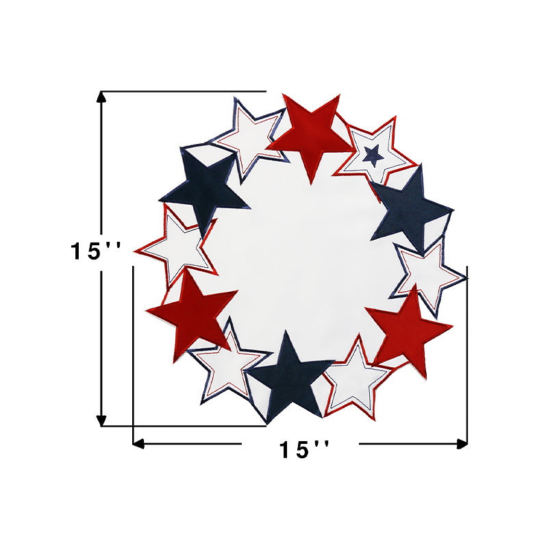 Star-Shaped Hollow Round Placemat