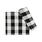 Black and White Striped Check Placemat