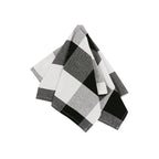 Black and White Striped Check Placemat