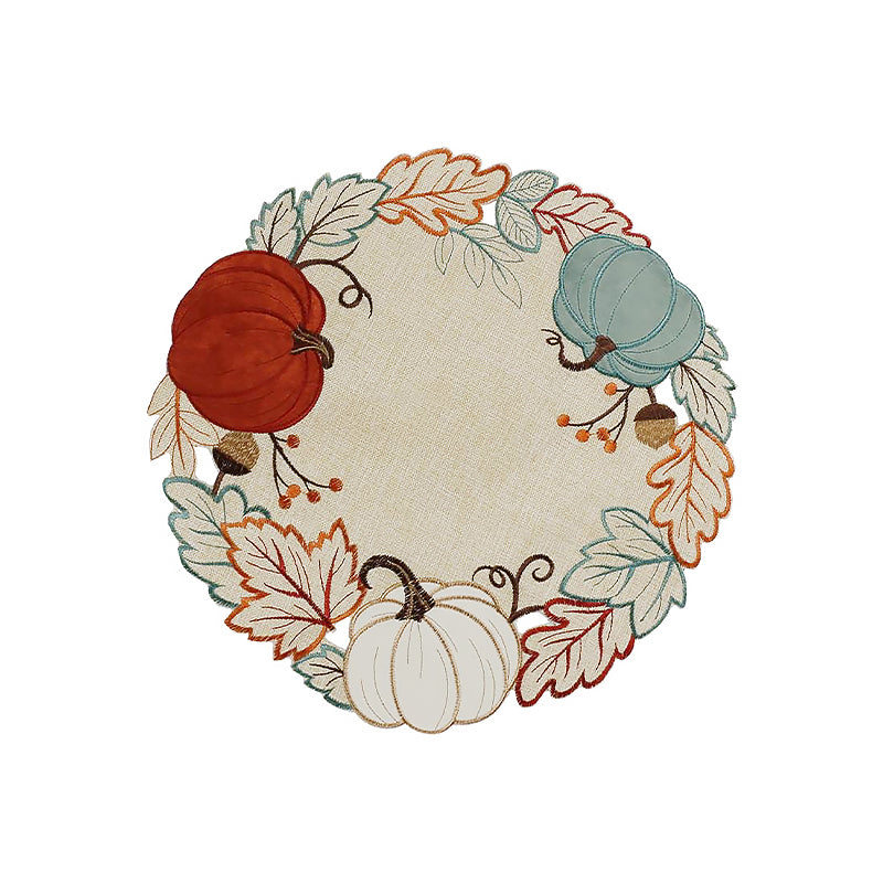 Pumpkin Round Non-Slip Placemat