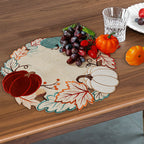 Pumpkin Round Non-Slip Placemat