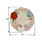 Pumpkin Round Non-Slip Placemat