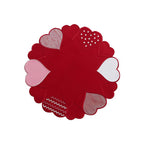 Heart-Shaped Round Placemat