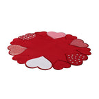 Heart-Shaped Round Placemat