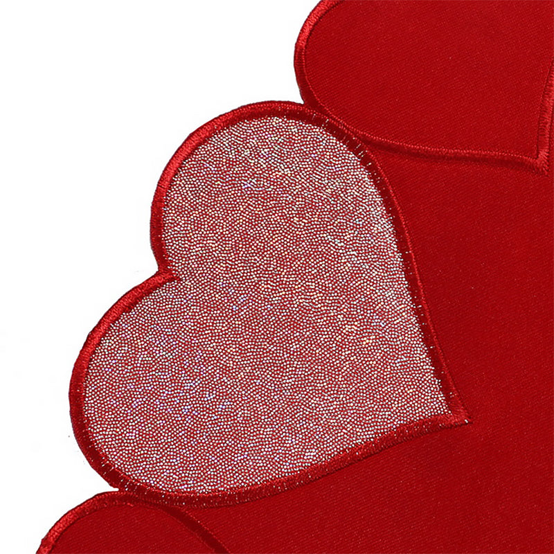 Heart-Shaped Round Placemat