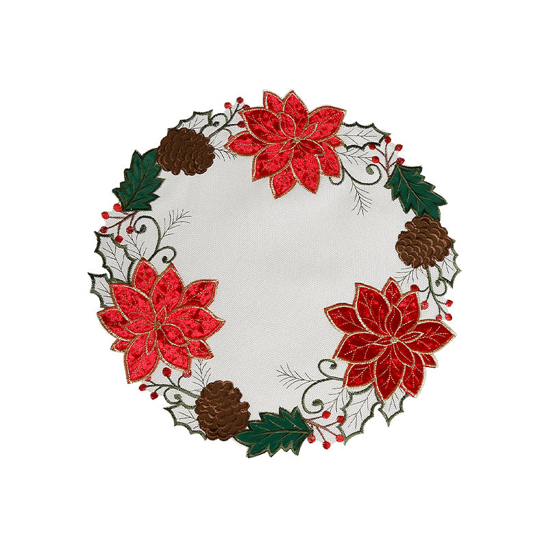 Christmas Felt Round Placemat