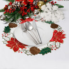 Christmas Felt Round Placemat